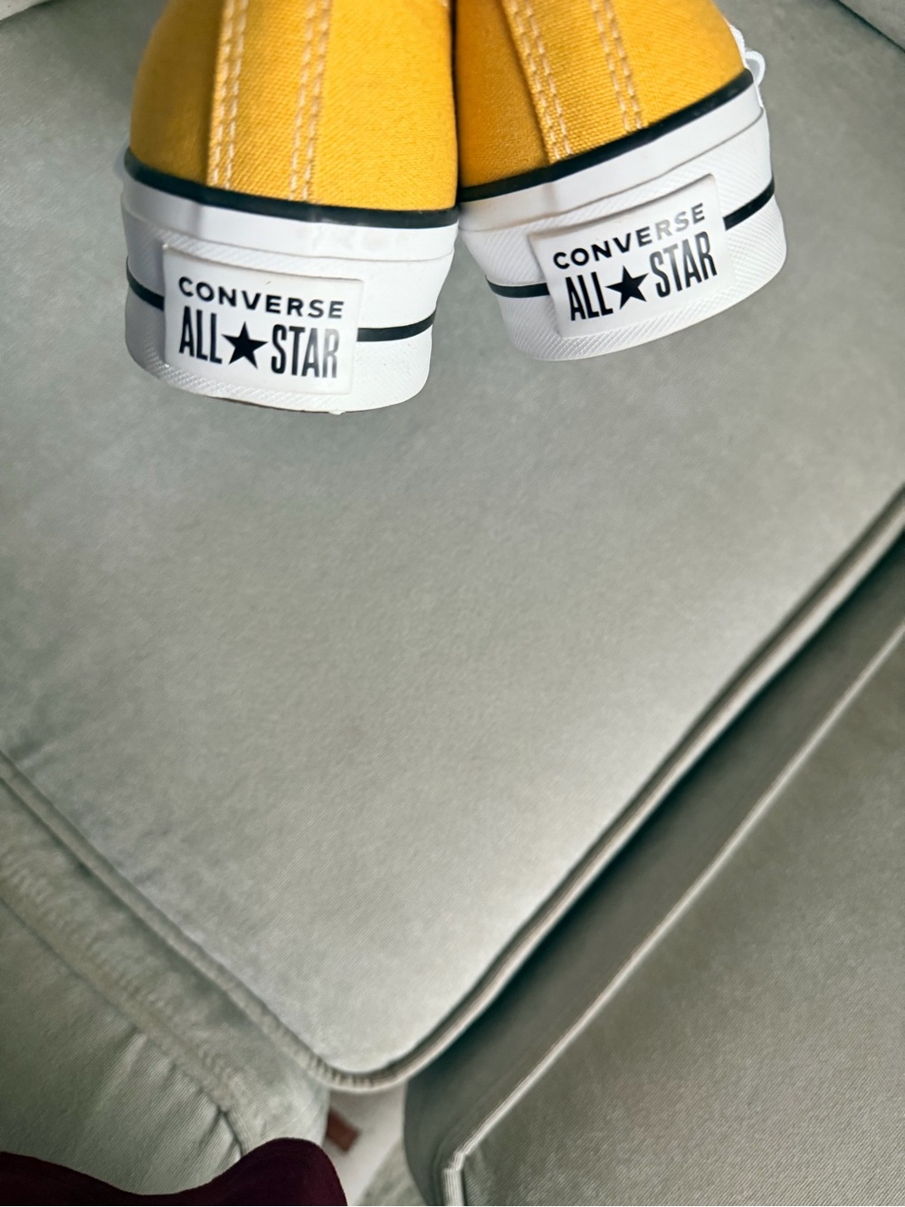 New Converse Low Top Platform Sneakers - Yellow - Picture 4 of 7